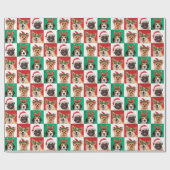 Kersthonden — Papieren bladen voor het verpakken v Cadeaupapier (Vlak)