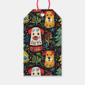Kersthonden Schattige Cadeaulabel (Voorkant)