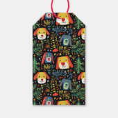 Kersthonden Schattige Cadeaulabel (Voorkant)