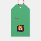 Kersthonden Schattige Cadeaulabel (Achterkant)