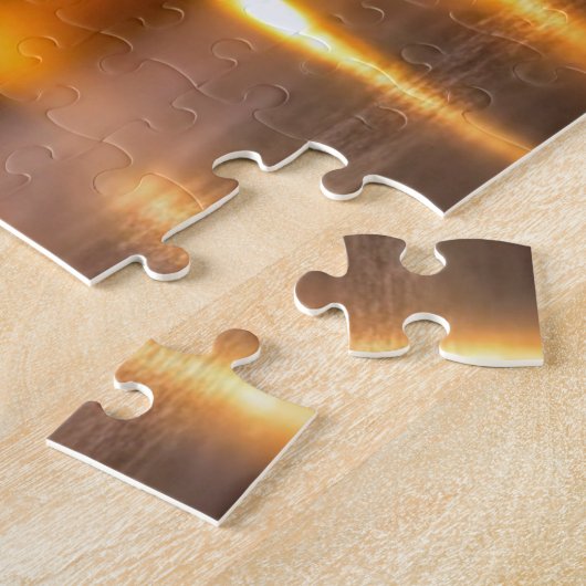 Kersthonden verkleed als rendieren legpuzzel (Zijkant)