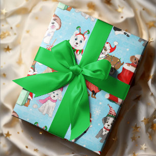 Kersthondenfeest cadeaupapier