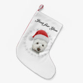 kersthondenkunst Stocking Kleine Kerstsok (Voorkant (Hangend))