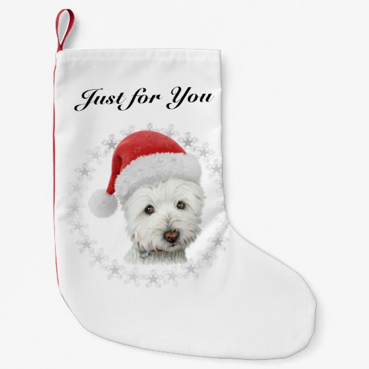 kersthondenkunst Stocking Kleine Kerstsok (Voorkant)