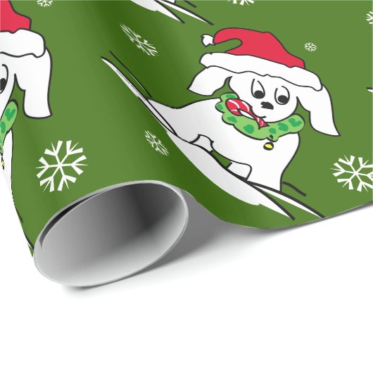 kerstHondenliefhebber Cadeaupapier (Rol Hoek)