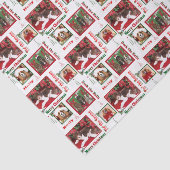 kerstHondenliefhebbers koning Charles en Doodle Tissuepapier (Detail)