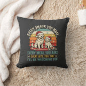 Kersthondenliefhebbers Snack Kijken Kussen (Deken)
