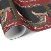 kersthondenpakpapier cadeaupapier (Rol Hoek)