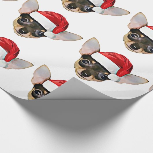 kersthondenpakpapier cadeaupapier (Hoek)