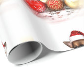 kersthondenpakpapier cadeaupapier (Rol Hoek)