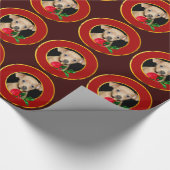 kersthondenpakpapier cadeaupapier (Hoek)