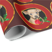 kersthondenpakpapier cadeaupapier (Rol Hoek)