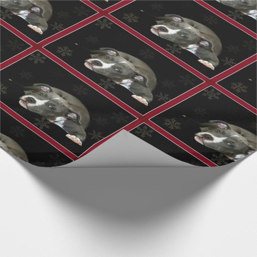 Kersthondenpakpapier Cadeaupapier (Hoek)