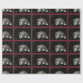 Kersthondenpakpapier Cadeaupapier (Vlak)