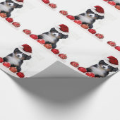 kersthondenpakpapier met Bernese Mountain-kerstins Cadeaupapier (Hoek)