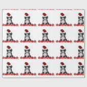 kersthondenpakpapier met Bernese Mountain-kerstins Cadeaupapier (Vlak)