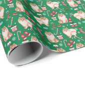 Kersthondenpakpapier uit Pommeren Cadeaupapier (Rol Hoek)