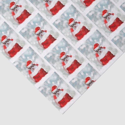 kersthondenpapier tissuepapier (Detail)