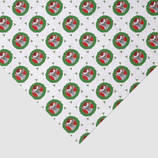 kersthondenpapier tissuepapier (Detail)