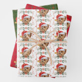 Kersthondenpatroon Inpakpapier Vel (In situ)