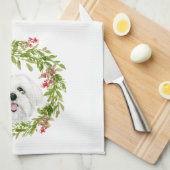 Kersthondenwintervakantie Theedoek (Quarter Fold)