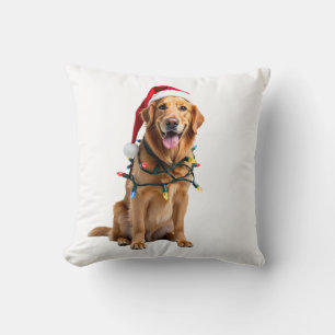 Kersthondsshirt, Kerst Golden retriever Pyjama Kussen
