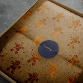 kersthoning met goudmakreel Kraft Cadeaupapier