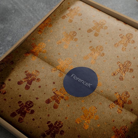 kersthoning met goudmakreel Kraft Cadeaupapier