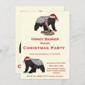 Kersthoningbager Funny Festive Badass Party (Voorkant / Achterkant)