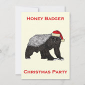 Kersthoningbager Funny Festive Badass Party (Achterkant)