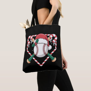 Kersthonkbal Candy Cane Knuppel Santa Hoed Xmas Tote Bag