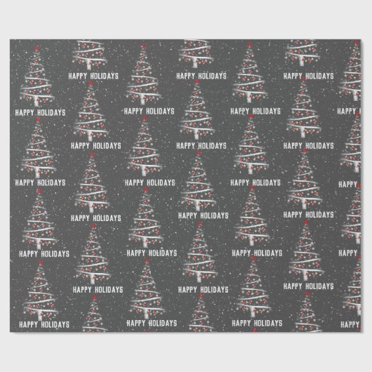 Kersthonkbal en rode sokken cadeaupapier (Vlak)