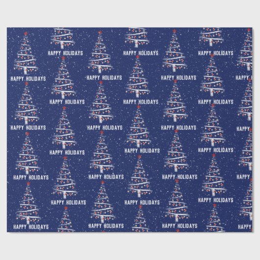 Kersthonkbal en rode sokken cadeaupapier (Vlak)