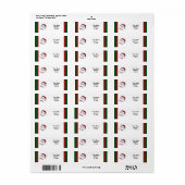 Kersthonkbal Etiket (Full Sheet)