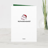 Kersthonkbal Feestdagen Kaart (Achterkant)