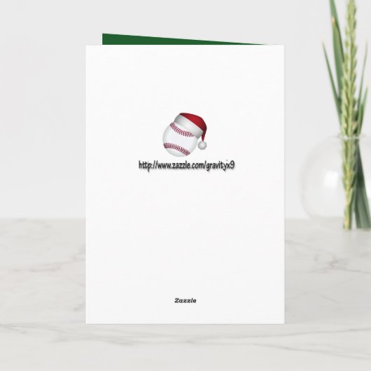 Kersthonkbal Feestdagen Kaart (Achterkant)