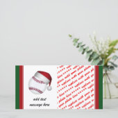 Kersthonkbal Feestdagenkaart (Staand voorkant)