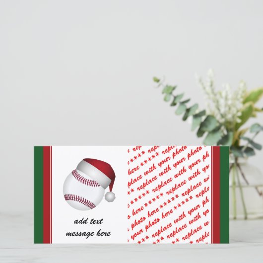 Kersthonkbal Feestdagenkaart (Staand voorkant)