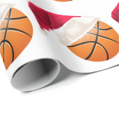 Kersthonkbal Funny Santa Holiday Cadeaupapier (Rol Hoek)