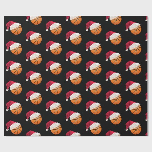 Kersthonkbal Funny Santa Holiday Cadeaupapier (Vlak)