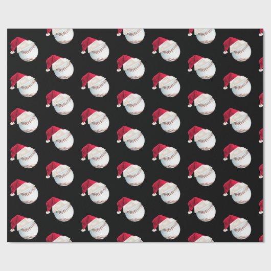 Kersthonkbal Funny Santa Holiday Cadeaupapier (Vlak)