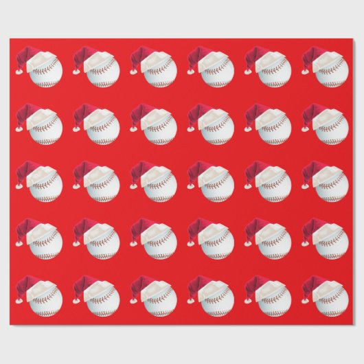 Kersthonkbal Funny Santa Holiday Cadeaupapier (Vlak)