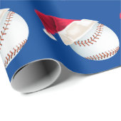 Kersthonkbal Funny Santa Holiday Cadeaupapier (Rol Hoek)