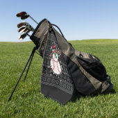 Kersthonkbal Golfhanddoek (Groen)