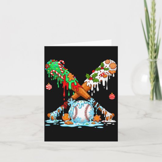 Kersthonkbal Ijs Drip Snoep Speldag B Kaart (Voorkant)