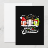 Kersthonkbal kerstbal kerstbal kerstkerstkerstbal  feestdagenkaart (Voorkant / Achterkant)