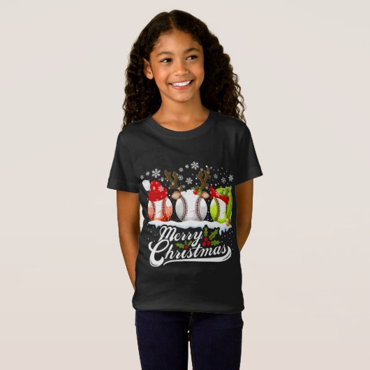 Kersthonkbal kerstbal kerstbal kerstkerstkerstbal  t-shirt (Voorkant volledig)