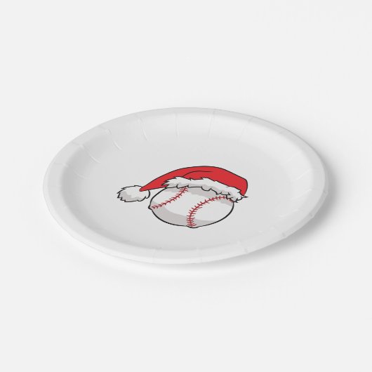 Kersthonkbal kerstbal kerstmis papieren bordje (Gekanteld)