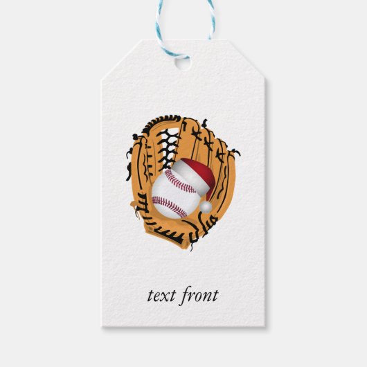 Kersthonkbal Mitt en Ball Cadeaulabel (Voorkant)