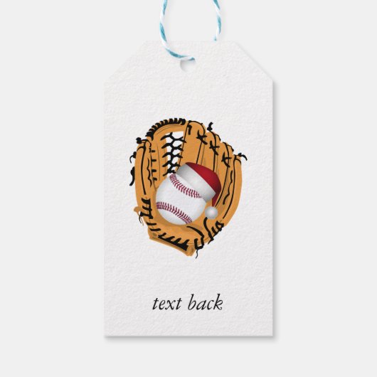 Kersthonkbal Mitt en Ball Cadeaulabel (Achterkant)